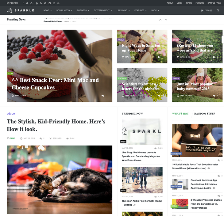 Sparkle WordPress Theme