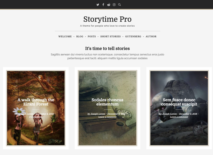 Storytime Pro WordPress Theme