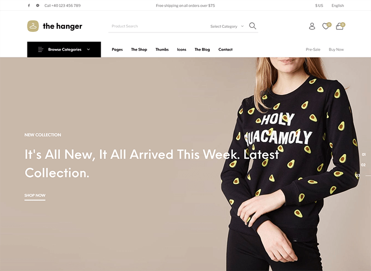 The Hanger WordPress theme