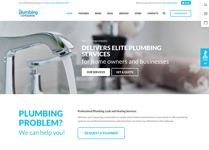 The Plumbing Company WordPress Theme