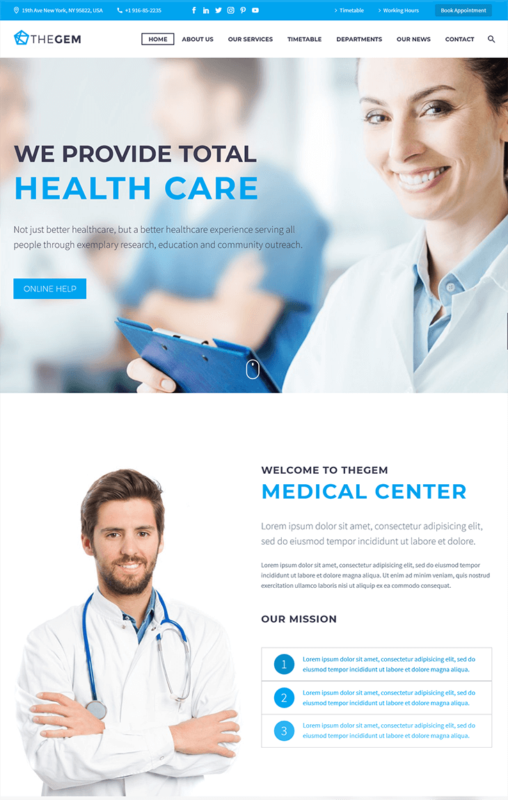 TheGem Health WordPress Theme