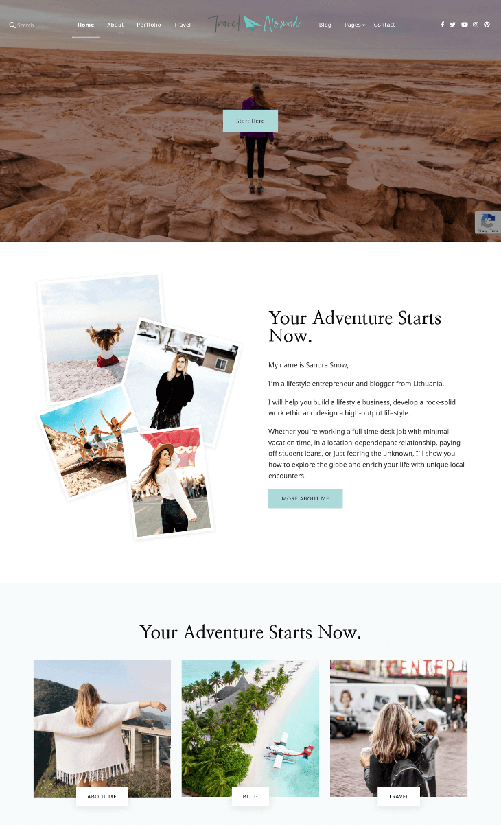 Travel Nomad WordPress Theme