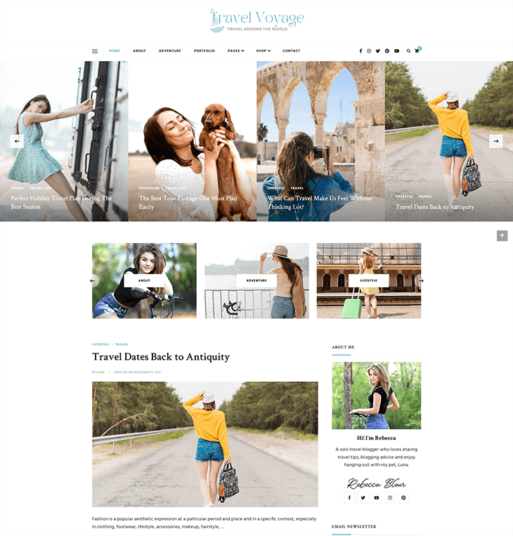 Travel Voyage Free WordPress Theme