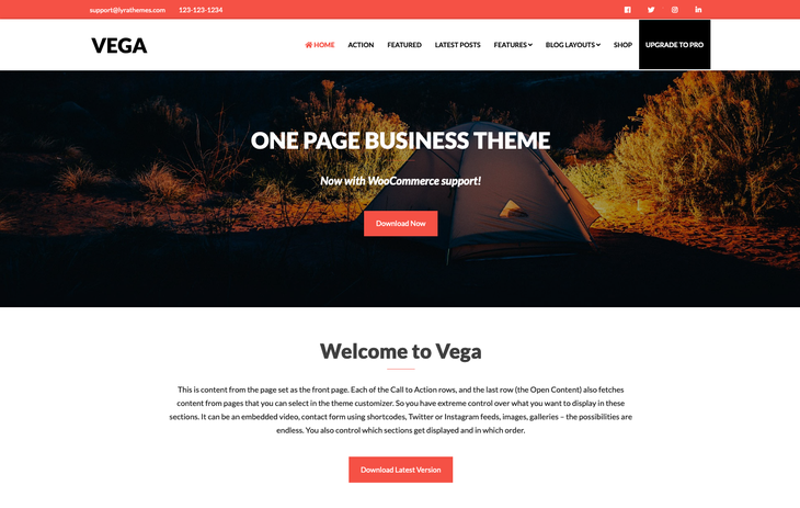 Vega WordPress Theme