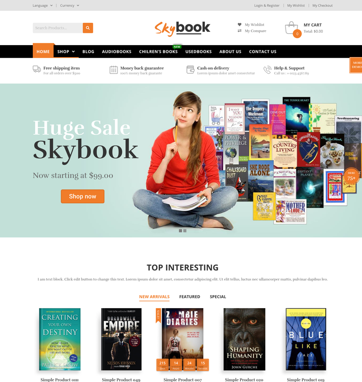 VG Skybook WordPress Theme