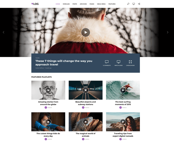 Vlog WordPress Theme