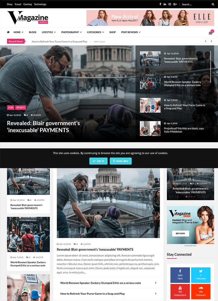 Vmagazine WordPress Theme