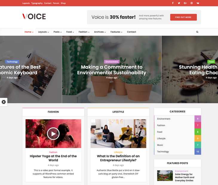 Voice Wordpress Theme