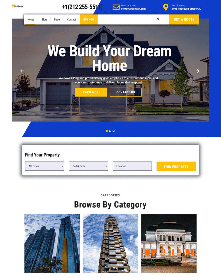 VW Real Estate WordPress Theme