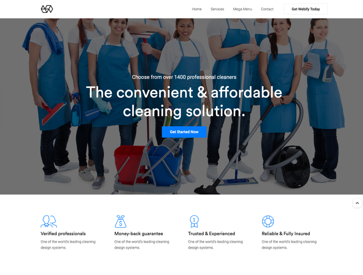 Webify Cleaning Services WordPress Theme