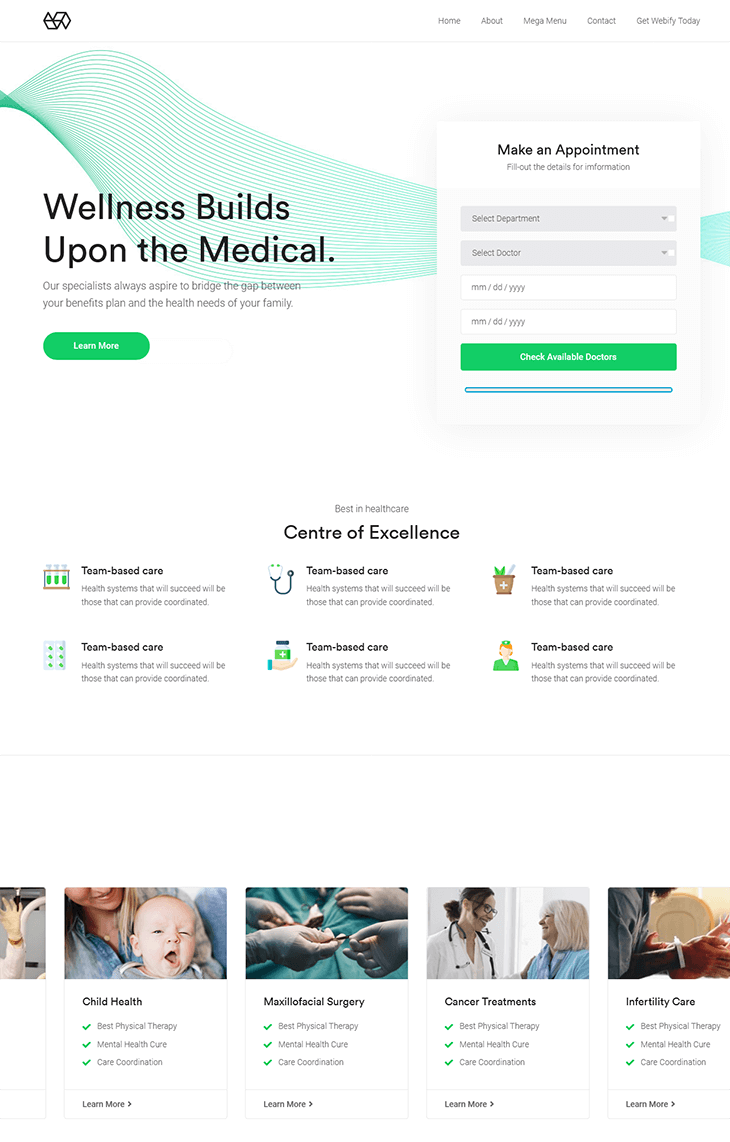 Webify Health WordPress Theme