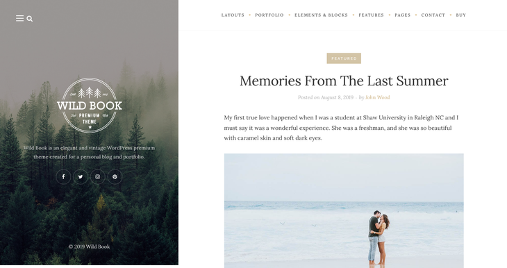 Wild Book WordPress Theme