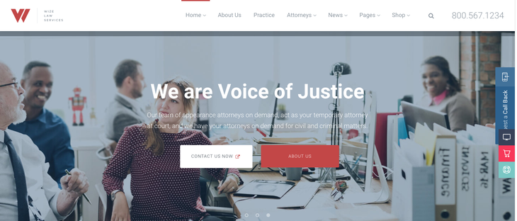 Wizelaw WordPress Theme