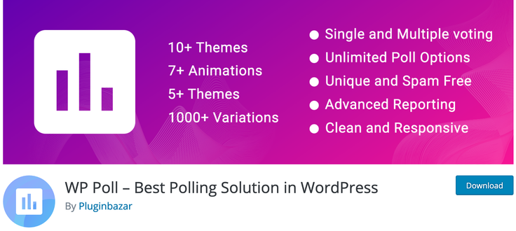 WP Poll WordPress Plugin