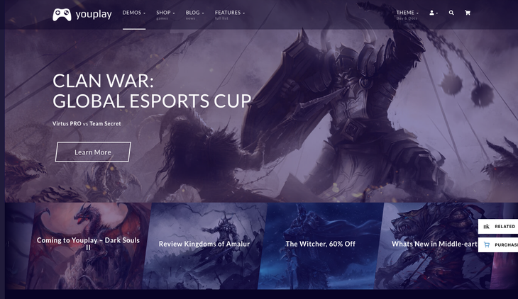 Yoyplay Gaming WordPress Theme